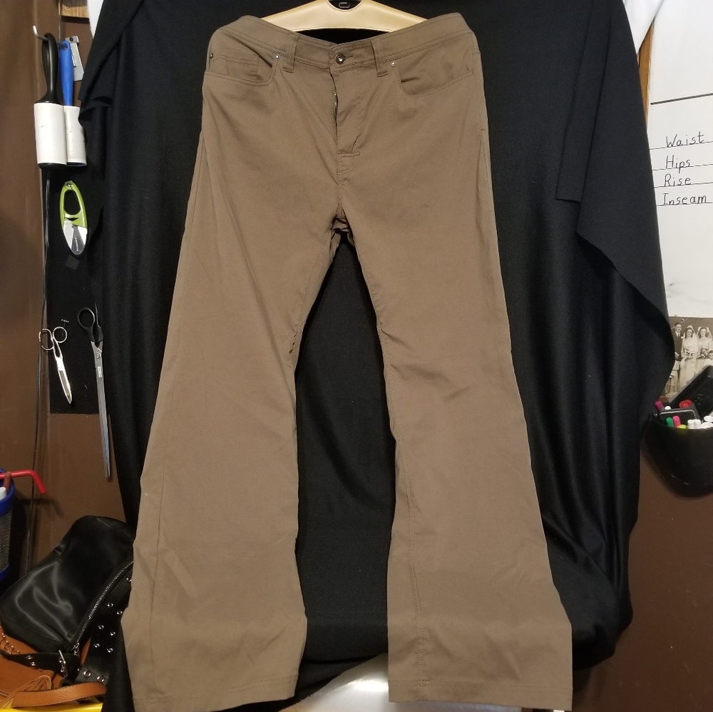 prAna Men's Athliesure Pants Brown 36W 34L